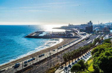 Tarragona sahili manzarası