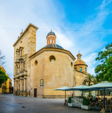 İspanya Valencia 'daki kilise Parruqeria de la santisima cruz
