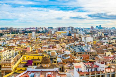 Valencia, İspanya 'nın hava manzarası