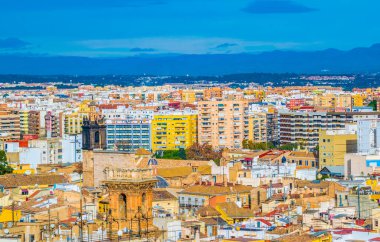 Valencia, İspanya 'nın hava manzarası