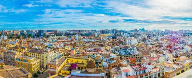 Valencia, İspanya 'nın hava manzarası