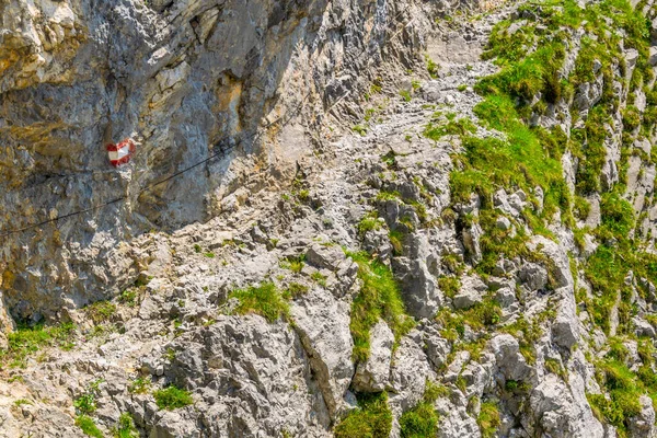 Pohled Klikatou Horskou Cestu Vedoucí Eisriesenweltské Ledové Jeskyni Rakousku — Stock fotografie