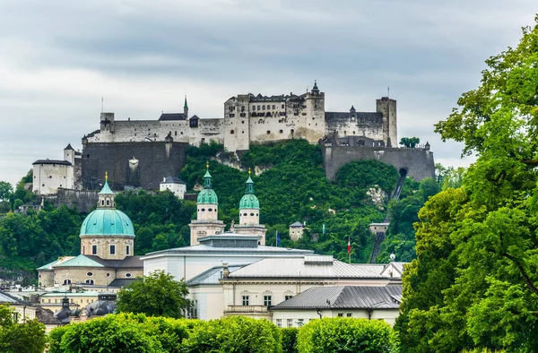 View Festung Hohensalzburg Fortress Central Salzburg Austria — Foto de Stock