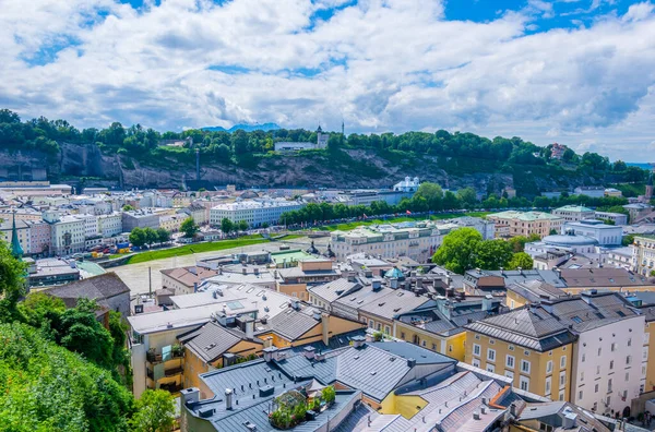 Aerial View Salzburg Kapuzinerberg Hill — Foto Stock