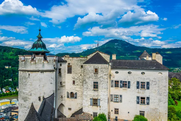 Uitzicht Festung Hohensalzburg Het Centrum Van Salzburg Oostenrijk — Stockfoto