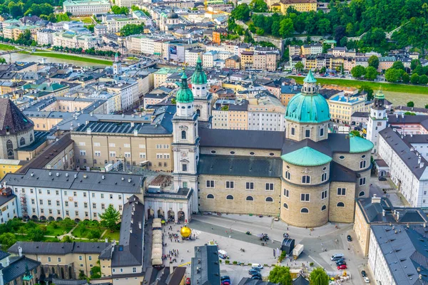 Aerial View Salzburg Cathedral Austria — Stockfoto