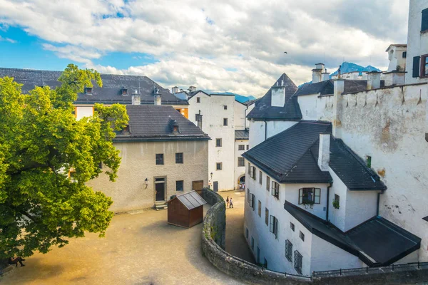 View Main Courtyard Hohensalzburg Castle Austria — Stock Photo, Image