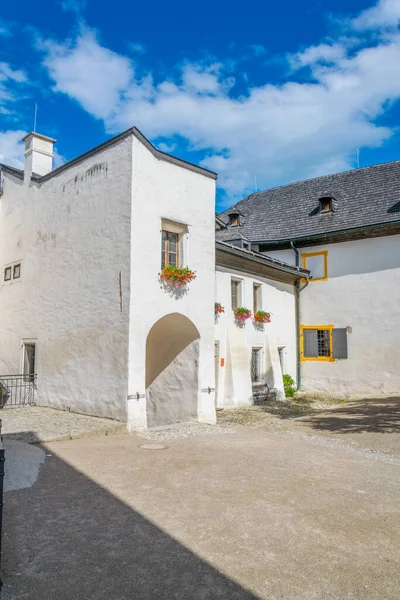 View Main Courtyard Hohensalzburg Castle Austria — Zdjęcie stockowe