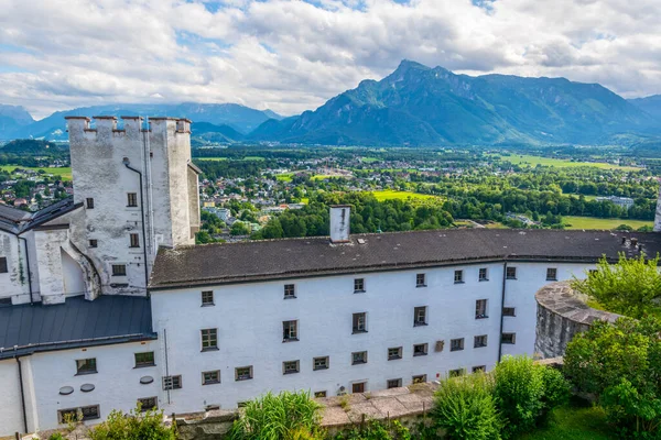 Vue Forteresse Hohensalzburg Dans Centre Salzbourg Autriche — Photo
