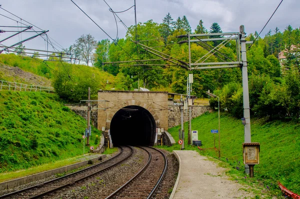 Detal Tunelu Semmeringbahn Unesco Światowego Dziedzictwa Kolejowego Australii — Zdjęcie stockowe