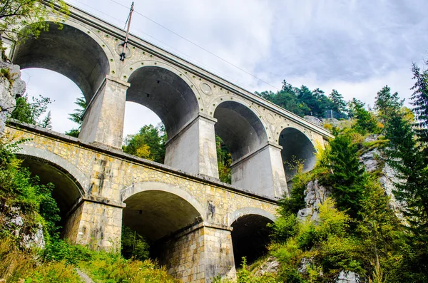 Detail Viaduct Semmeringbahn Unesco World Heritage Railroad Austria — Foto de Stock