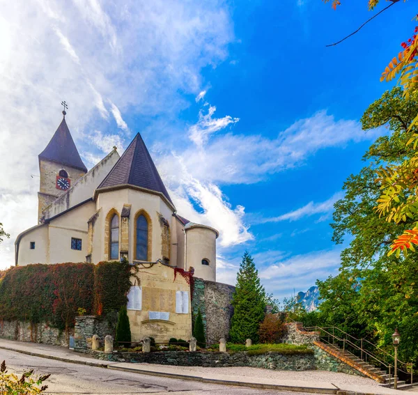 View Church Payerbach Village Austria — Zdjęcie stockowe