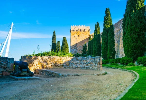 İspanya 'daki eski tarragona kalesinin manzarası
