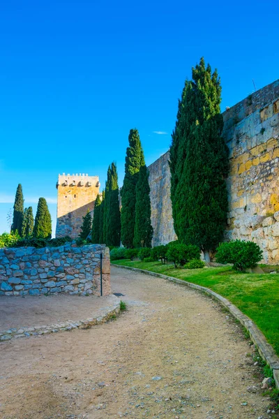 İspanya 'daki eski tarragona kalesinin manzarası