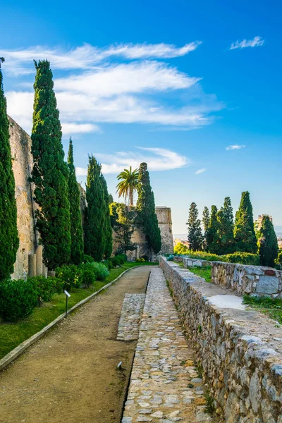 İspanya 'daki eski tarragona kalesinin manzarası