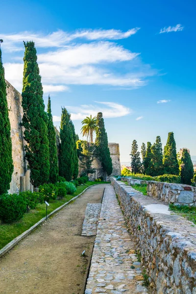 İspanya 'daki eski tarragona kalesinin manzarası