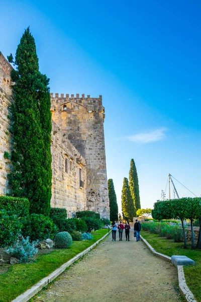 İspanya 'daki eski tarragona kalesinin manzarası