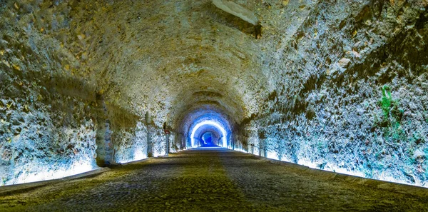 View Narrow Corridor Situated Circo Romano Spanish City Tarragona — Stock Photo, Image