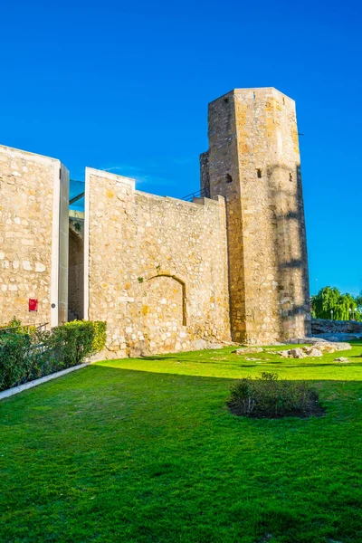 Roman circus ve Tarragona kulede Pretorium. Catalonia, İspanya