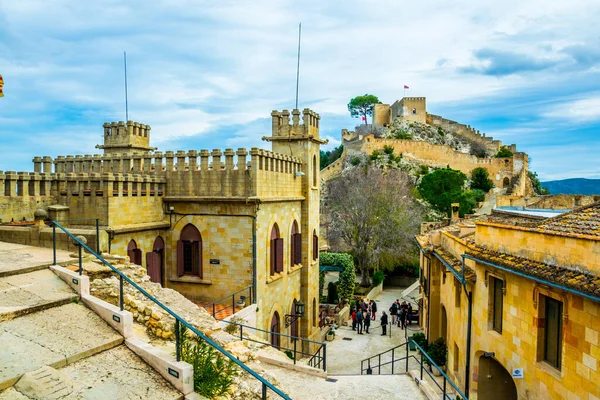 İspanya 'daki Xativa kalesinin iç kısmının görüntüsü