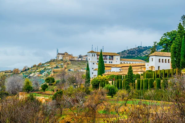 Ogrodów Alhambry Granadzie Hiszpania — Zdjęcie stockowe