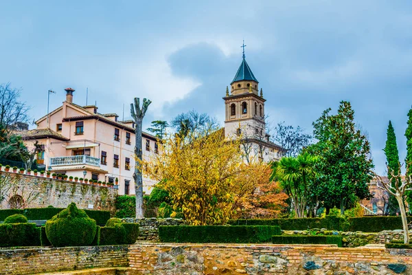 Tuinen Van Alhambra Granada Spanje — Stockfoto