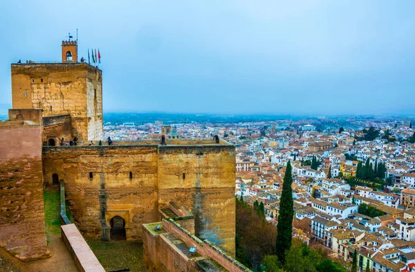 Fortification Alhambra Palace Spain — Stockfoto