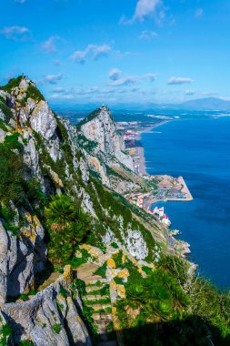 Cebelitarık 'taki üst kayanın havadan görünüşü.