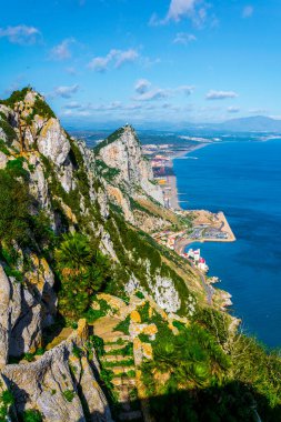 Cebelitarık 'taki üst kayanın havadan görünüşü.