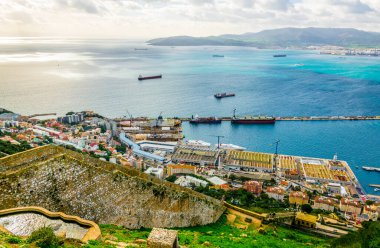 Cebelitarık Limanı 'nın hava görüntüsü