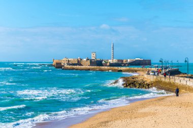 San Sebastian Castle Cadiz, İspanya