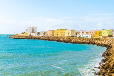 Cadiz 'de deniz kenarı gezisi manzarası