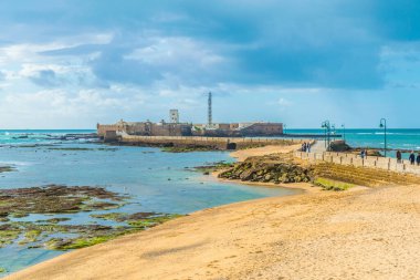 San Sebastian Castle Cadiz, İspanya