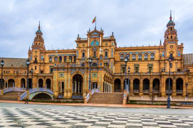 İspanya 'nın Sevilla şehrindeki Plaza de Espana