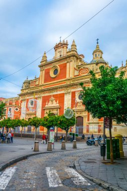 Barok kilise el salvador 17-18 yüzyılda Sevilla, Endülüs, İspanya.
