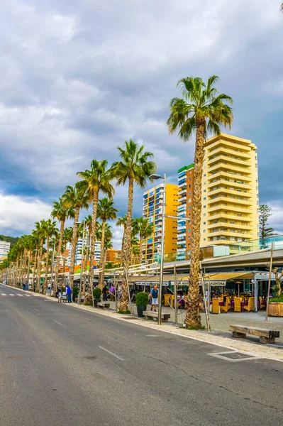 People Walking Promenade Surrounded Marina Port Malaga Spain —  Fotos de Stock
