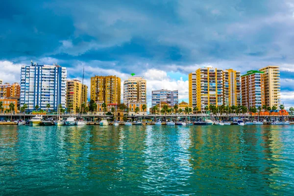 View Marina Housing Yachts Recreational Boats Port Malaga Spain — Fotografia de Stock