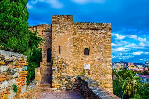 View Tower Alcazaba Fortress Malaga — Stok fotoğraf