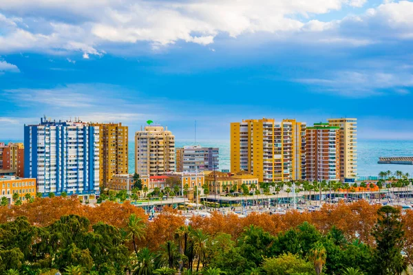Malaga limanının havadan görüntüsü