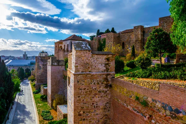 View Tower Alcazaba Fortress Malaga — Stock fotografie