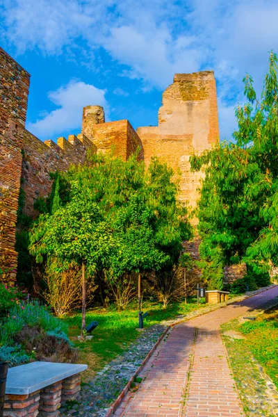 View Tower Alcazaba Fortress Malaga — Fotografia de Stock