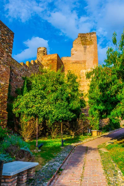 View Tower Alcazaba Fortress Malaga — Fotografia de Stock