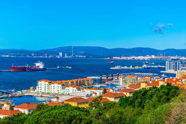 Aerial View Gibraltar Taken Top Moutain — Stockfoto