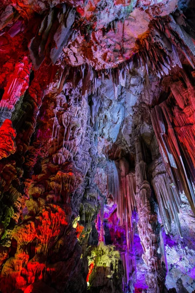 Illumintaed Michael Cave Gibraltar — Photo
