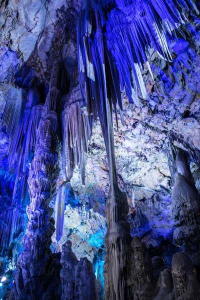 Illumintaed Michael Cave Gibraltar — Photo