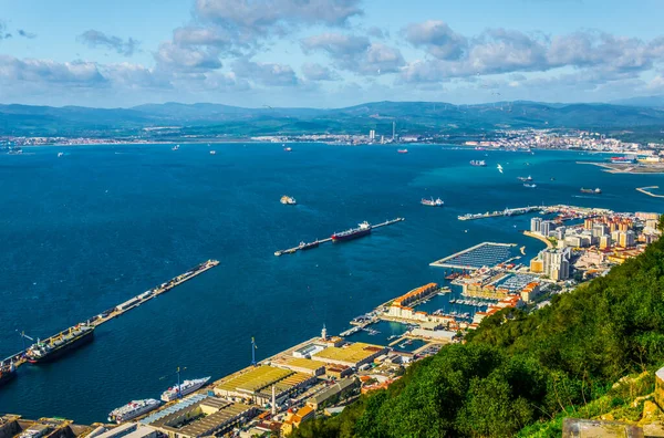 Ohara bataryasından alınan Cebelitarık limanının hava görüntüsü.