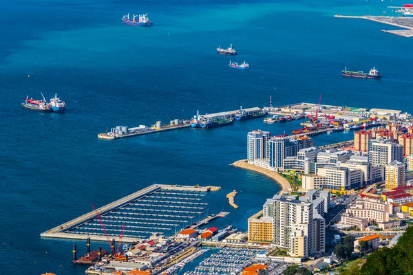 Aerial View Port Gibraltar Taken Ohara Battery — Stock Photo, Image