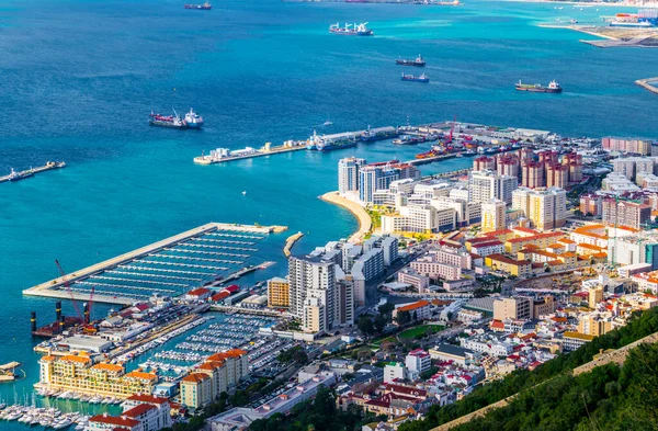 Aerial View Port Gibraltar — Stockfoto