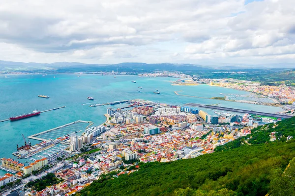 Aerial View Gibraltar Taken Top Upper Rock — Stock Photo, Image