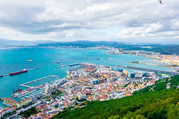 Aerial View Gibraltar Taken Top Upper Rock — Stock Photo, Image